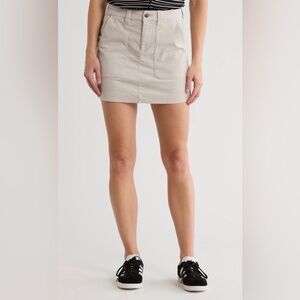 Sanctuary Gold Coast Corduroy Miniskirt in Vapor Grey | Size 34 (Fits like 18)
